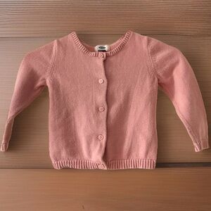 Girls Dusty Rose Knit Cardigan
